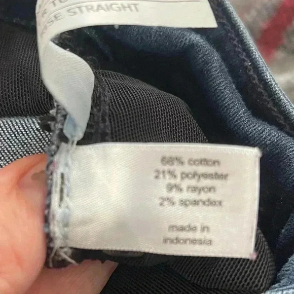 Lane Bryant Tighter tummy high rise straight Jean 24 long plus size dark wash - Picture 7 of 8